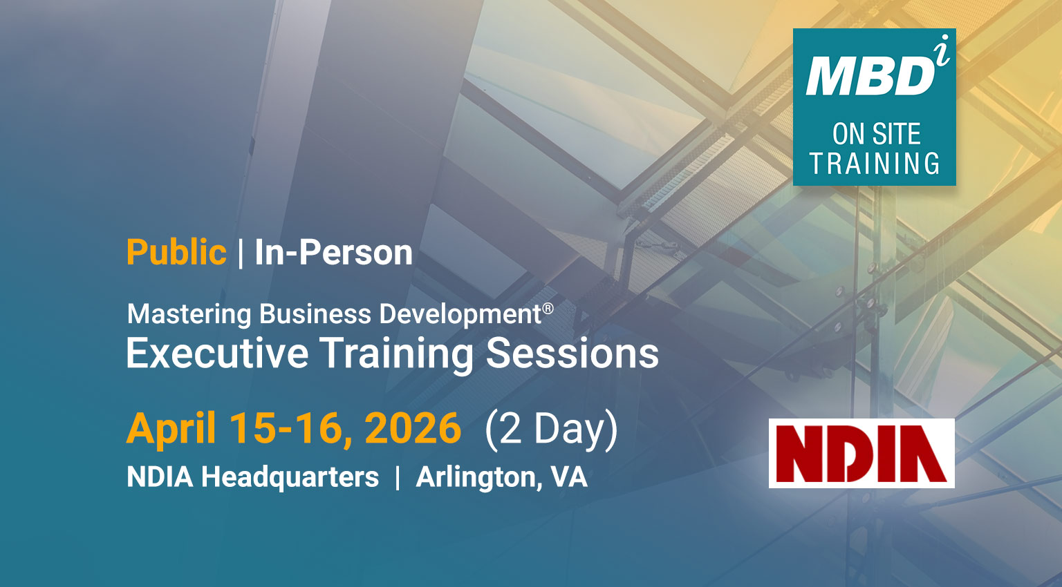 Mastering Business Development® Executive Training