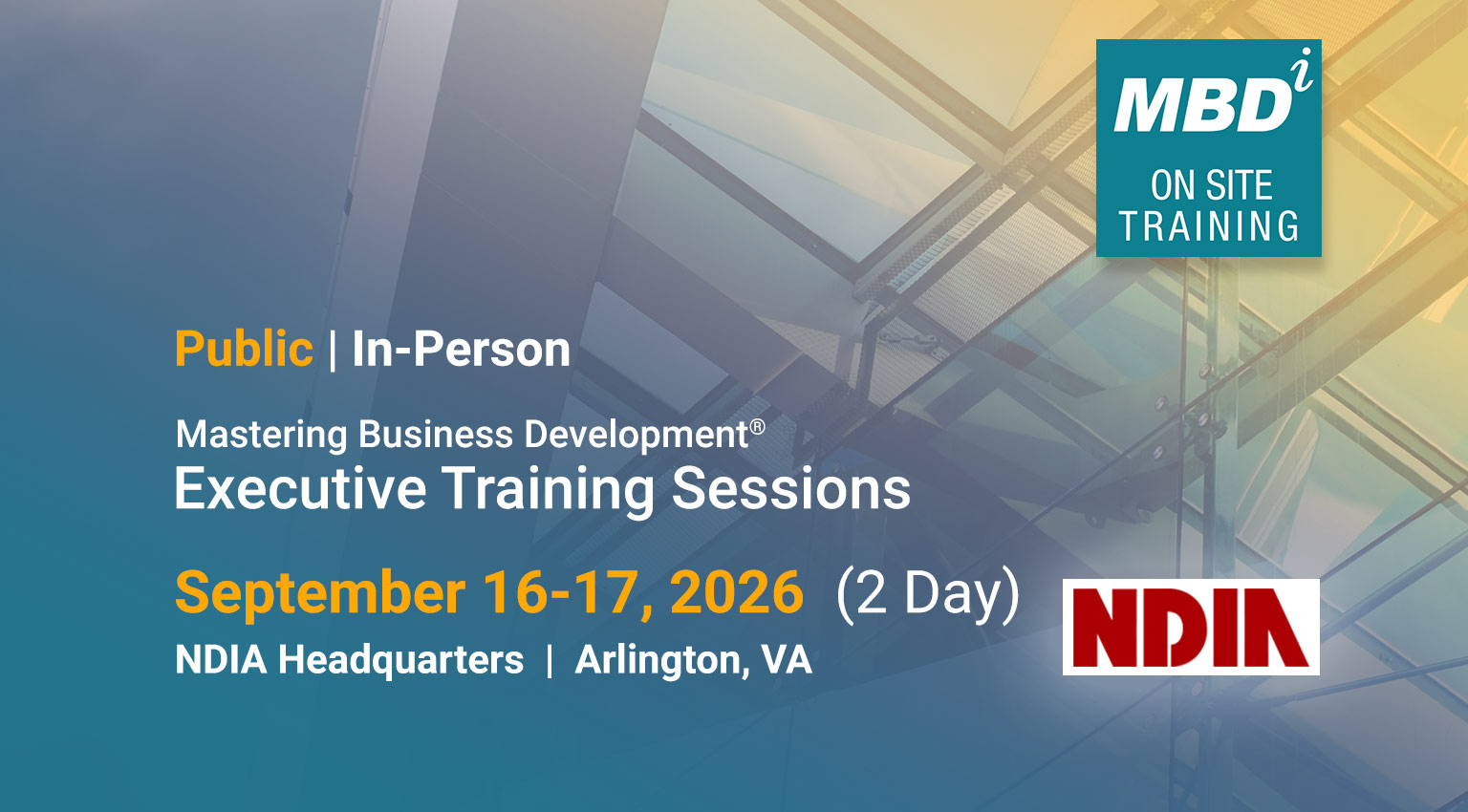 Mastering Business Development® Executive Training